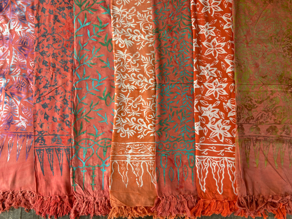 Pareo Sarong - Coral Collection