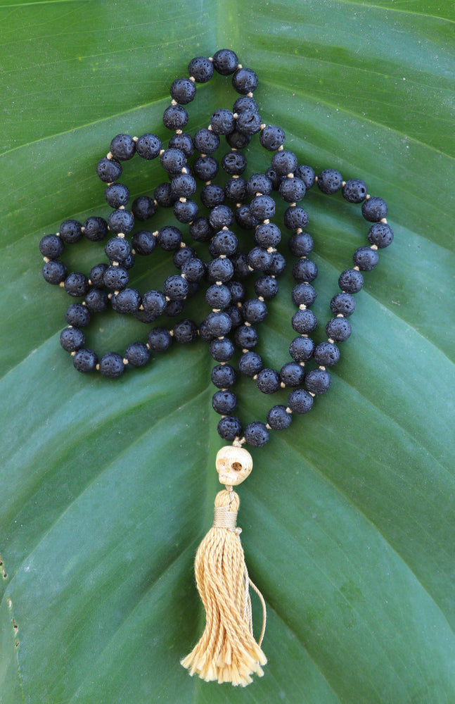 Lava Knotted Mala