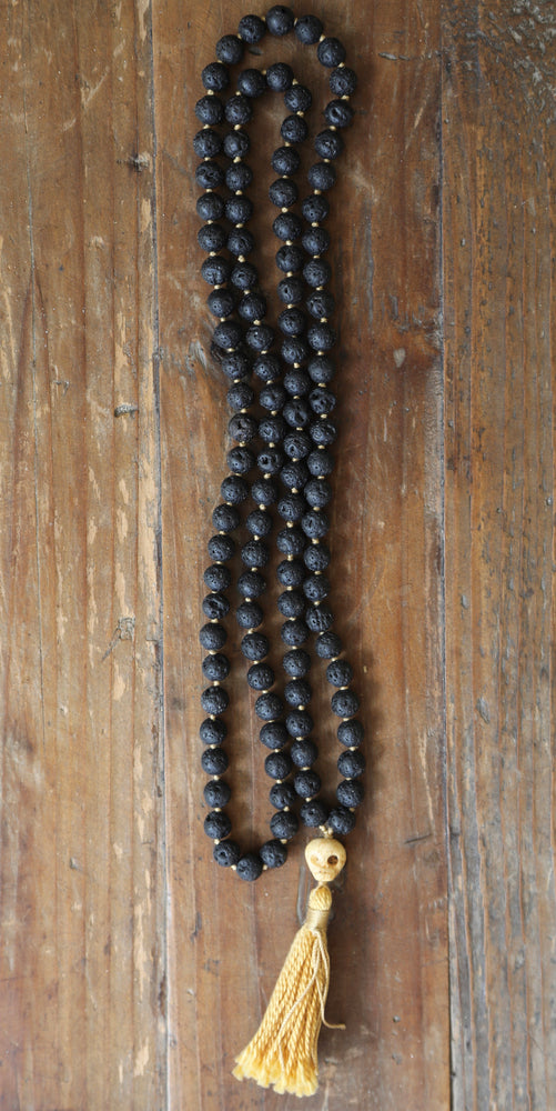 Lava Knotted Mala