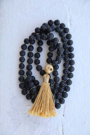 Lava Knotted Mala