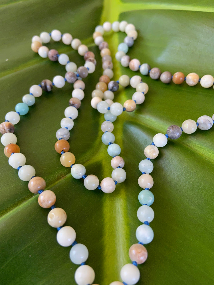 Amazonite Knotted Mala