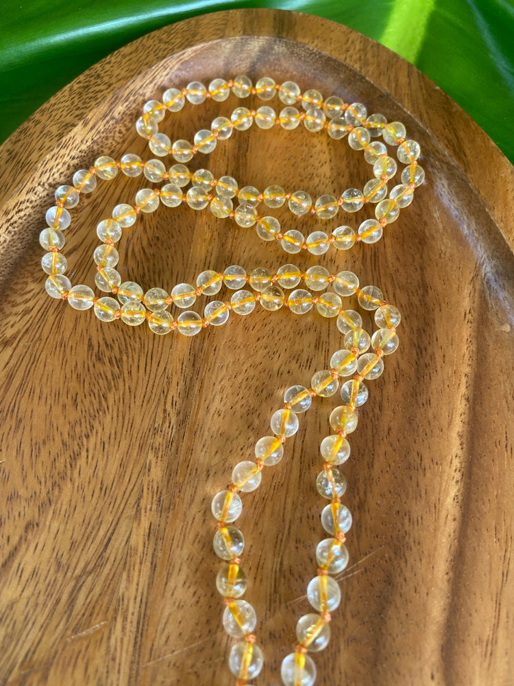 FULLNESS OF LIFE Citrine Knotted Mala