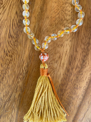 FULLNESS OF LIFE Citrine Knotted Mala