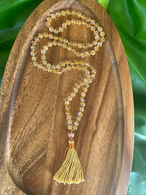 FULLNESS OF LIFE Citrine Knotted Mala